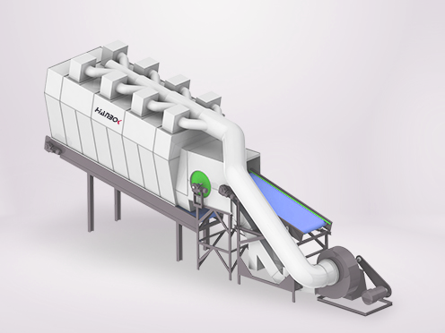 Rotary drum density sorting equipment